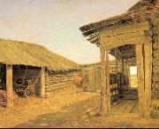 Ivan Shishkin Country Courtyard oil painting reproduction